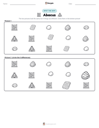 Abacus printable worksheet preview