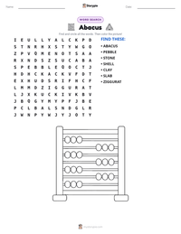 Abacus printable worksheet preview
