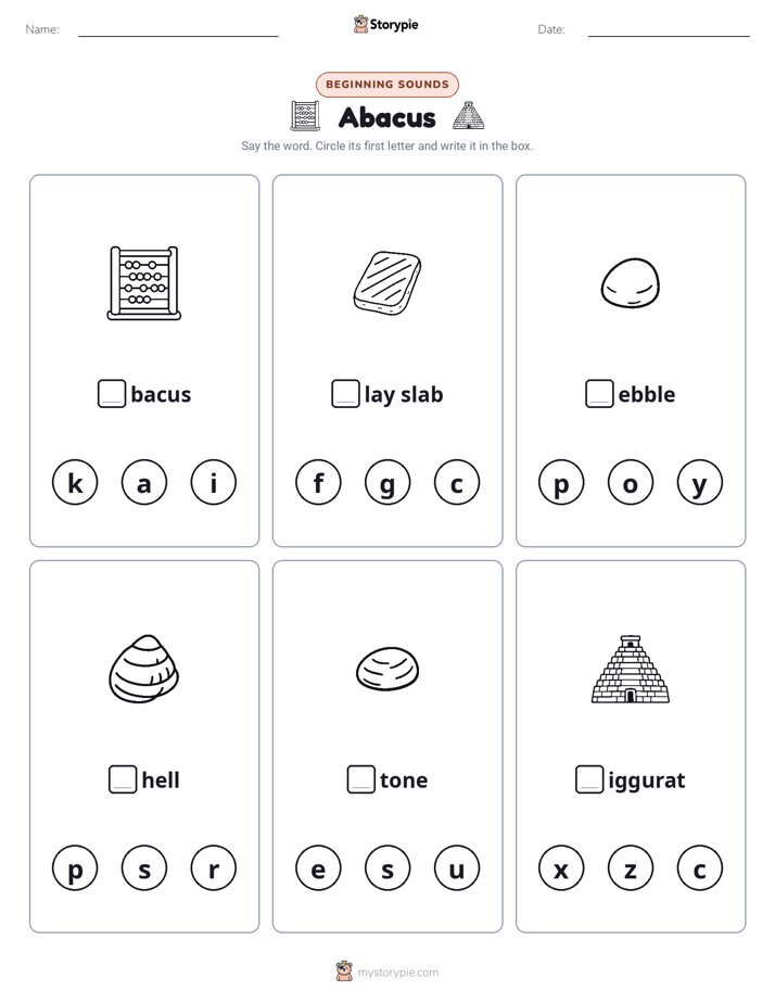 Beginning Sounds