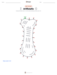 Arithmetic printable worksheet preview