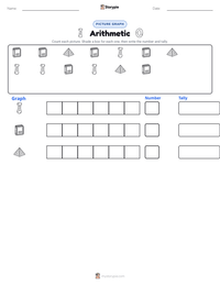 Arithmetic printable worksheet preview