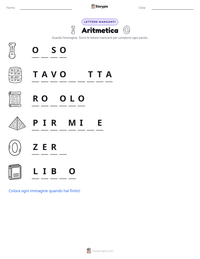 Anteprima della scheda stampabile di Aritmetica