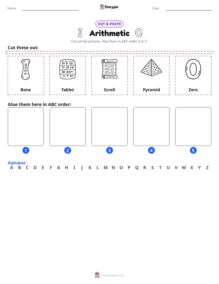 Cut & Paste Alphabet