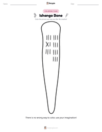 Ishango Bone printable worksheet preview