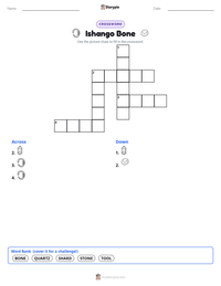 Ishango Bone printable worksheet preview
