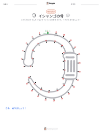 イシャンゴの骨 の印刷可能ワークシートプレビュー