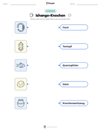 Ishango-Knochen druckbare Arbeitsblatt Vorschau