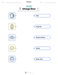 Ishango Bone printable worksheet preview