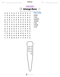 Ishango Bone printable worksheet preview