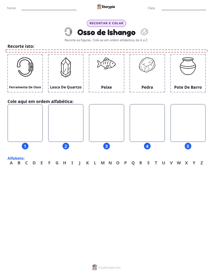 Recortar & Colar Alfabeto