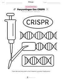 Halaman mewarnai Penyuntingan Gen CRISPR untuk anak-anak