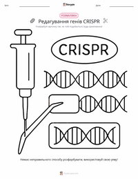 Редагування генів CRISPR розмальовка для дітей
