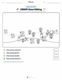 CRISPR Gene Editing printable worksheet preview