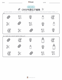 CRISPR遺伝子編集 の印刷可能ワークシートプレビュー