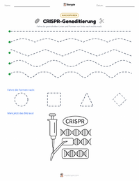 CRISPR-Gen-Editierung druckbare Arbeitsblatt Vorschau