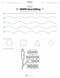 CRISPR Gene Editing printable worksheet preview