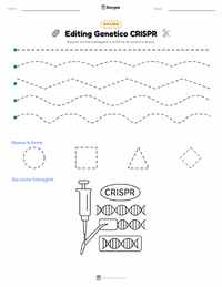 Anteprima della scheda stampabile di Editing Genetico CRISPR