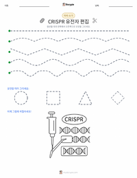 크리스퍼 유전자 편집 인쇄 가능한 워크시트 미리보기