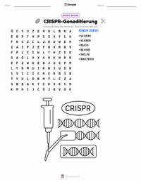 CRISPR-Gen-Editierung druckbare Arbeitsblatt Vorschau