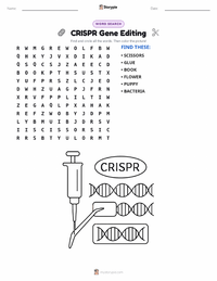 CRISPR Gene Editing printable worksheet preview