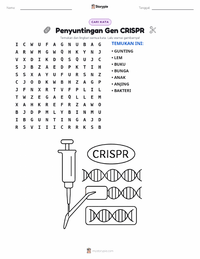 Prabaca lembar kerja cetak Penyuntingan Gen CRISPR