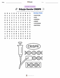 Podgląd drukowalnego arkusza ćwiczeń Edycja genów CRISPR