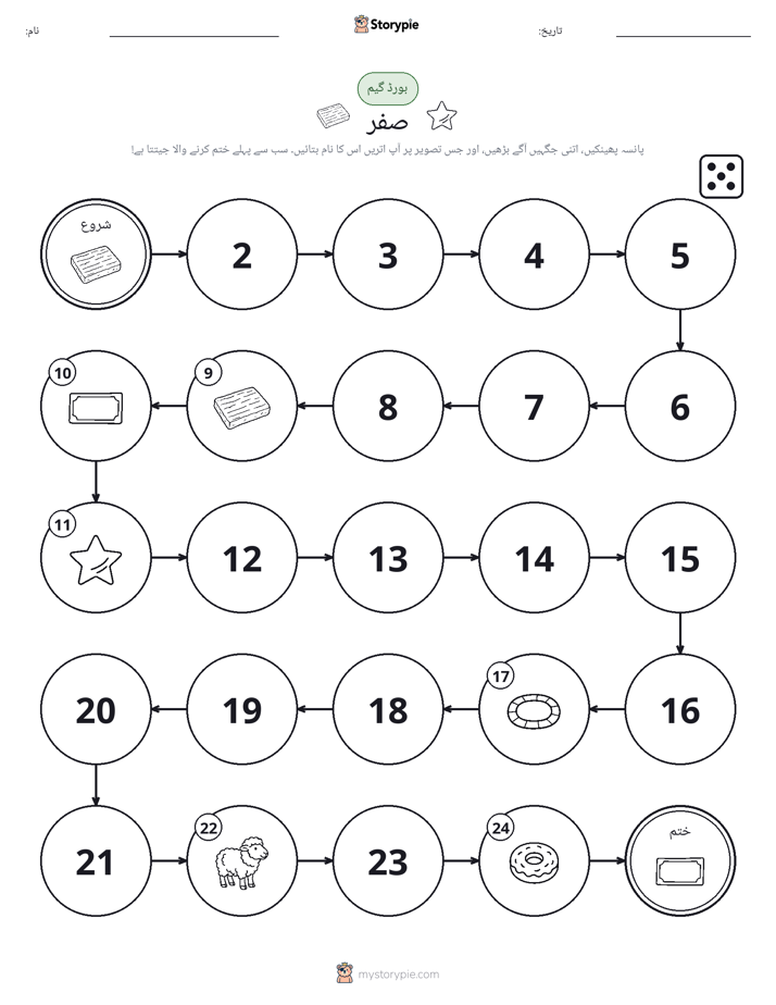 رول اور منتقل کریں کھیل