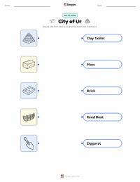 City of Ur printable worksheet for kids