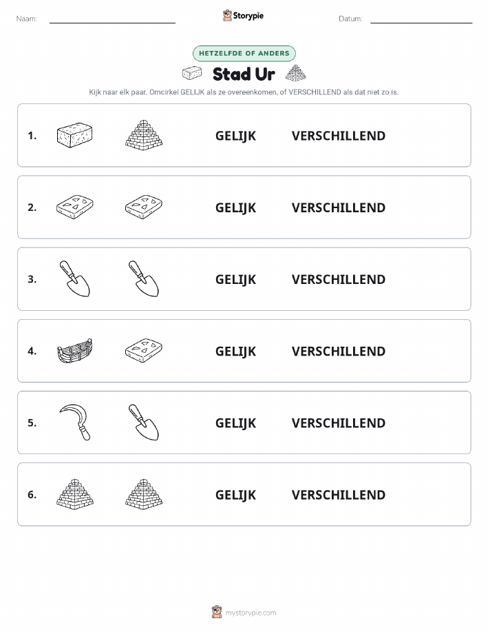Zelfde of Verschillend