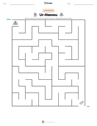 Aperçu de la feuille de travail imprimable Ur-Nammu