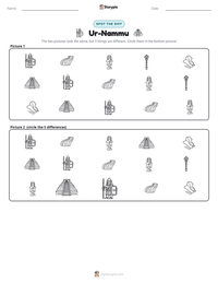 Ur-Nammu printable worksheet preview