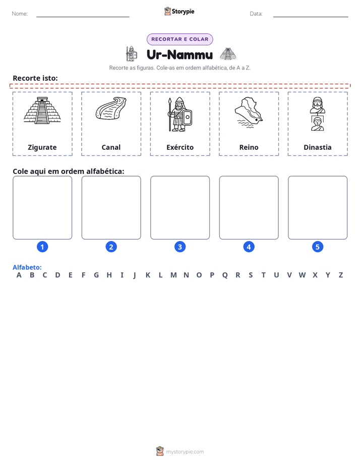Recortar & Colar Alfabeto