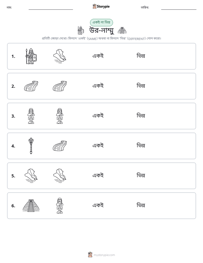 একই বা ভিন্ন
