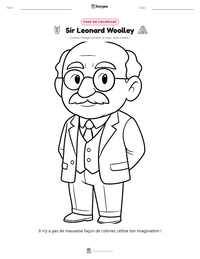Aperçu de la feuille de travail imprimable Sir Leonard Woolley
