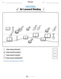 Sir Leonard Woolley printable worksheet preview