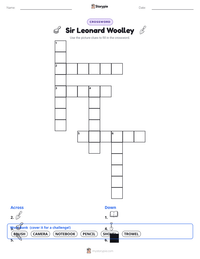 Sir Leonard Woolley printable worksheet preview