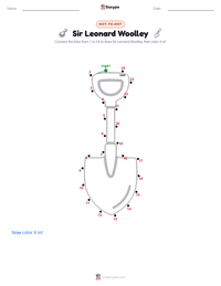 Sir Leonard Woolley printable worksheet preview