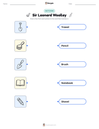 Sir Leonard Woolley printable worksheet preview