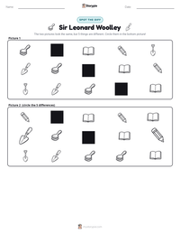 Sir Leonard Woolley printable worksheet preview