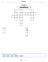 Cuneiform printable worksheet preview
