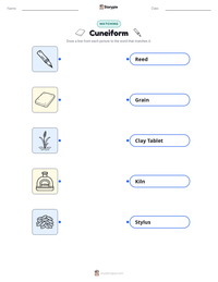 Cuneiform printable worksheet for kids