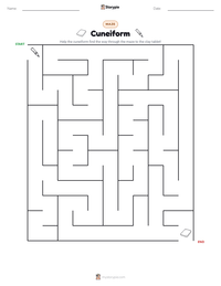 Cuneiform printable worksheet preview