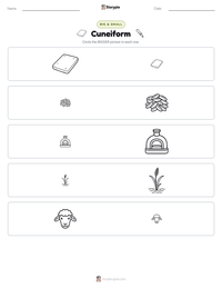 Cuneiform printable worksheet preview