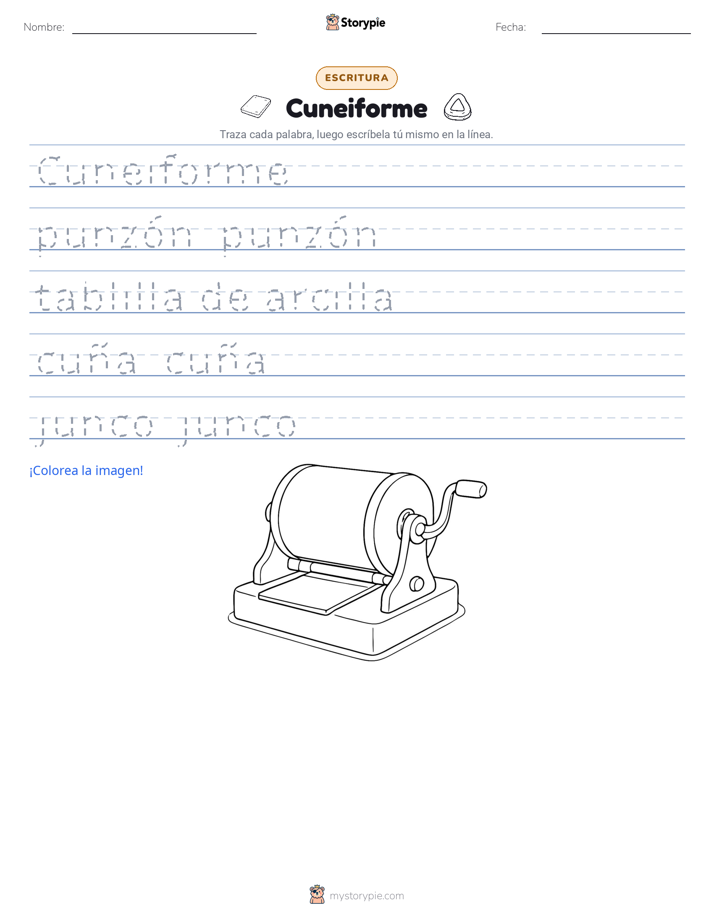 Práctica de Escritura