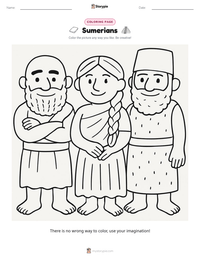 Sumerians printable worksheet preview