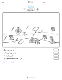 معاينة ورقة العمل القابلة للطباعة السومريون