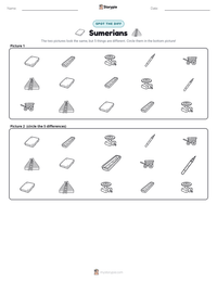 Sumerians printable worksheet preview