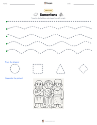 Sumerians printable worksheet preview