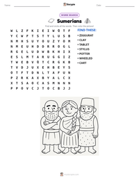 Sumerians printable worksheet preview