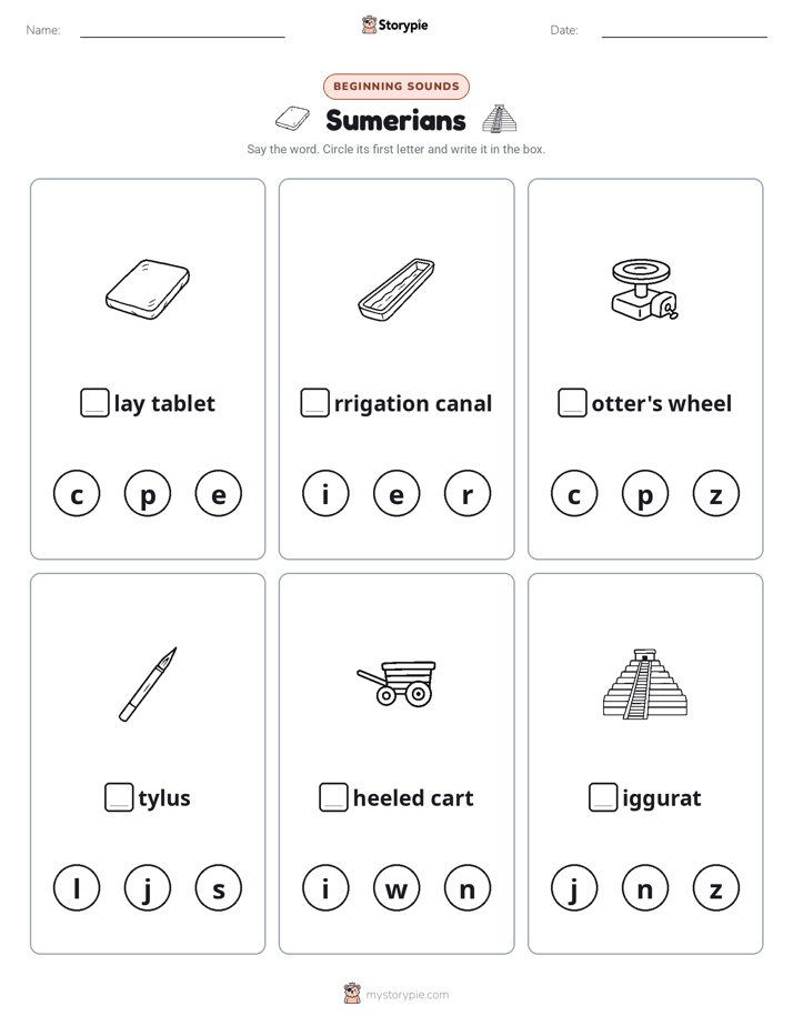 Beginning Sounds